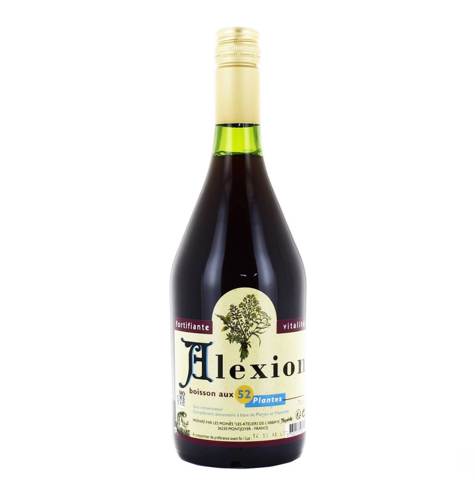 Alexion, boisson reconstituante et tonifiante à base de 52 plantes - 75 cL |  AIGUEBELLE (Abbaye Notre-Dame d')