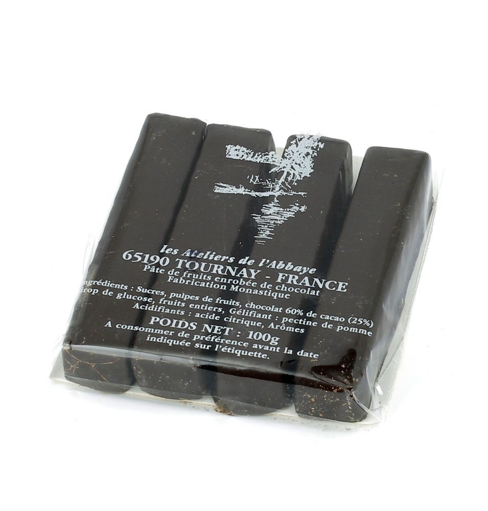 Pâtes de Fruits enrobées de chocolat - Saint Benoît - 100 g | TOURNAY (Abbaye Notre-Dame de)
