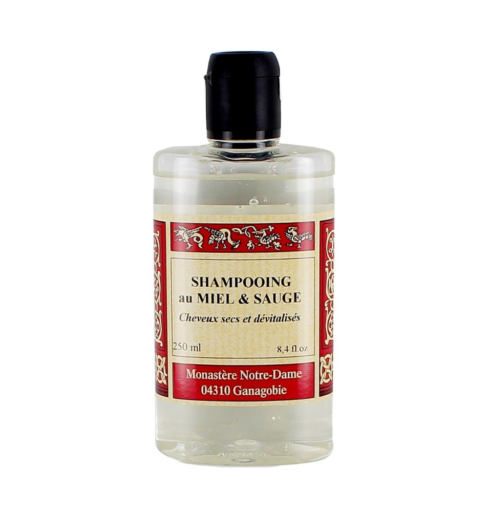 Shampoing au miel et sauge - 250 mL | GANAGOBIE (Abbaye Notre-Dame de)