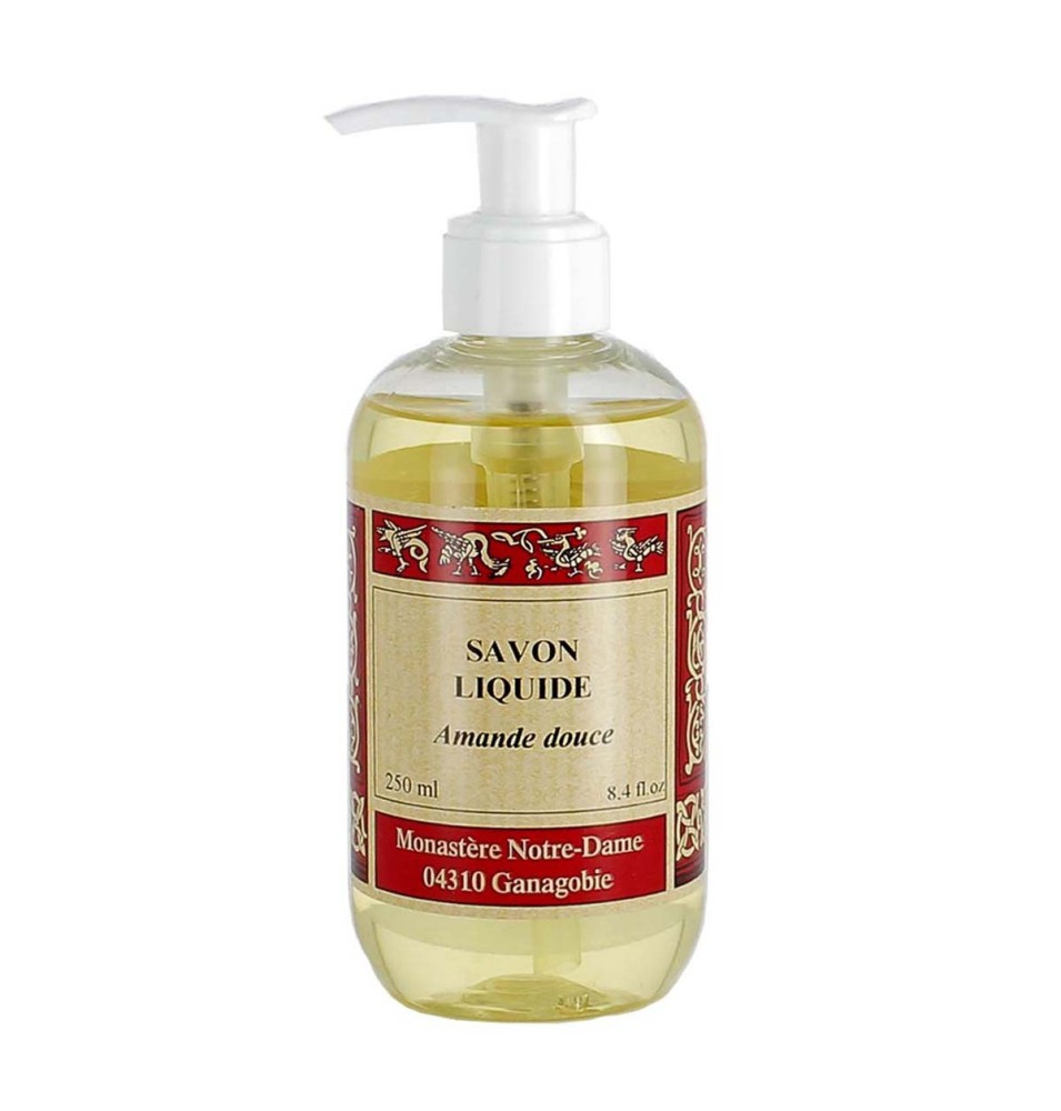 Savon liquide Amande douce - 250 mL | GANAGOBIE (Abbaye Notre-Dame de)