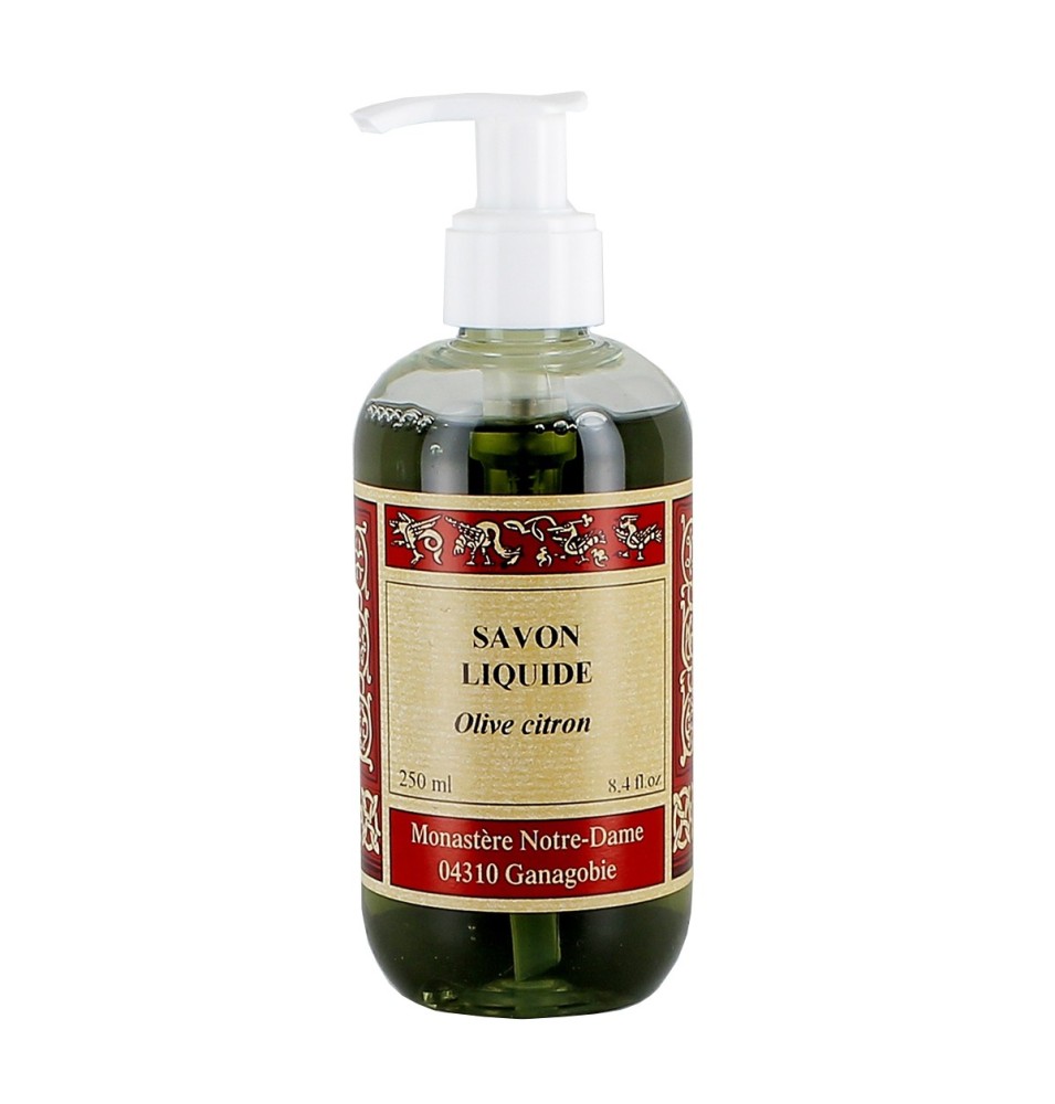 Savon liquide Olive-citron - 250 mL | GANAGOBIE (Abbaye Notre-Dame de)