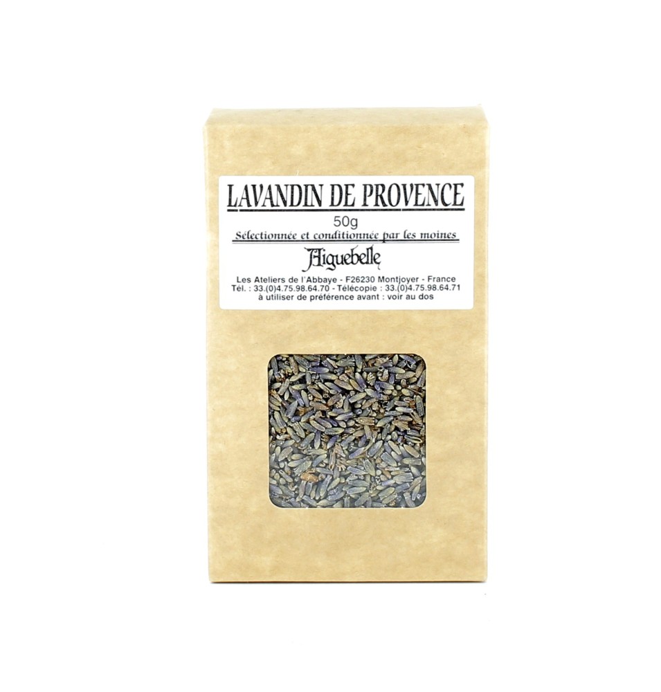 Lavandin de Provence en Vrac pour Infusion ou Desserts - 50 g |  AIGUEBELLE (Abbaye Notre-Dame d')