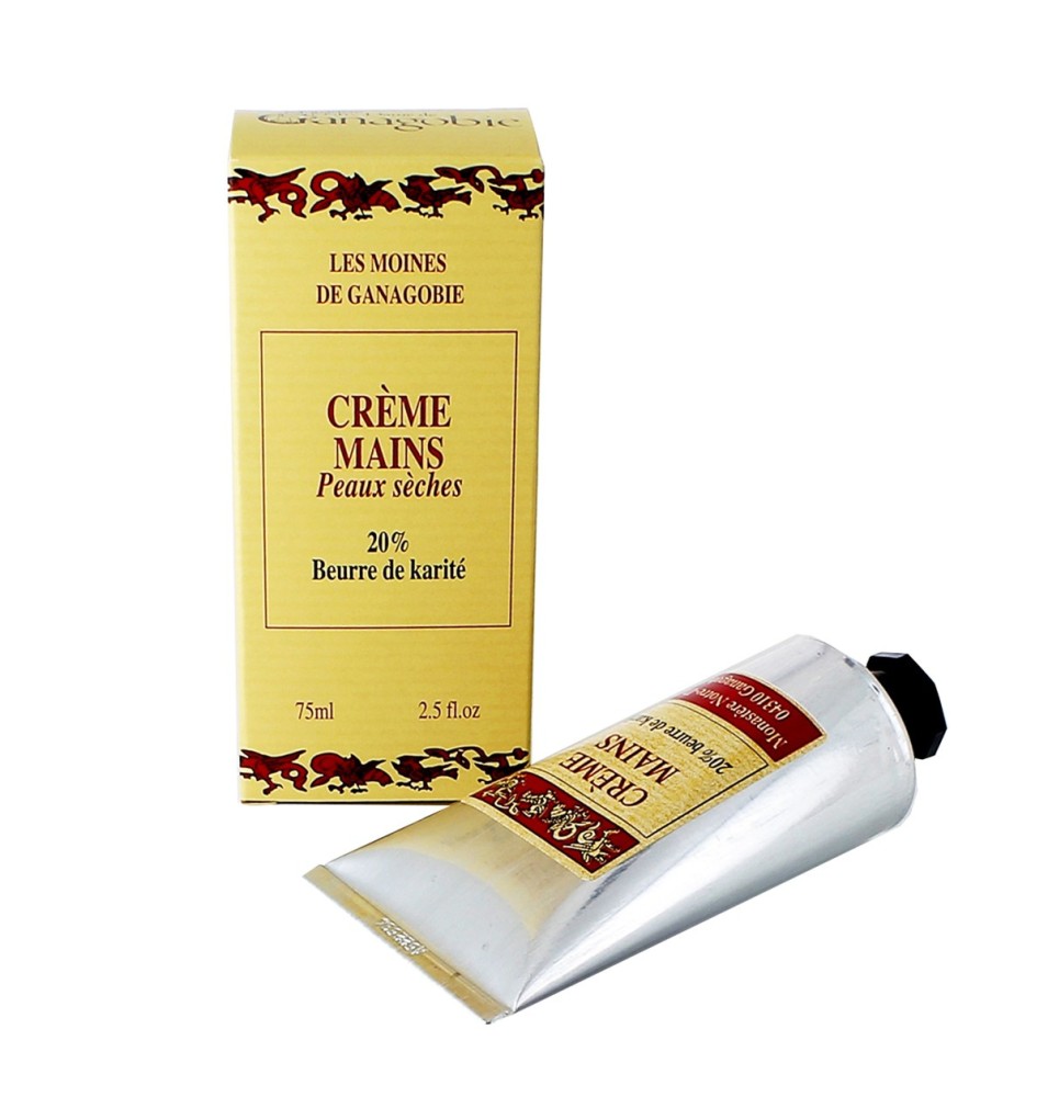 Crème mains au beurre de karité - 75 mL | GANAGOBIE (Abbaye Notre-Dame de)
