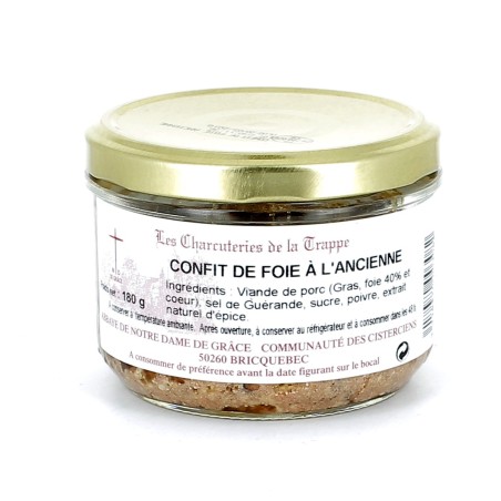 Confit de foie à l'ancienne - 180 g | BRICQUEBEC (Abbaye Notre-Dame de Grâce de)