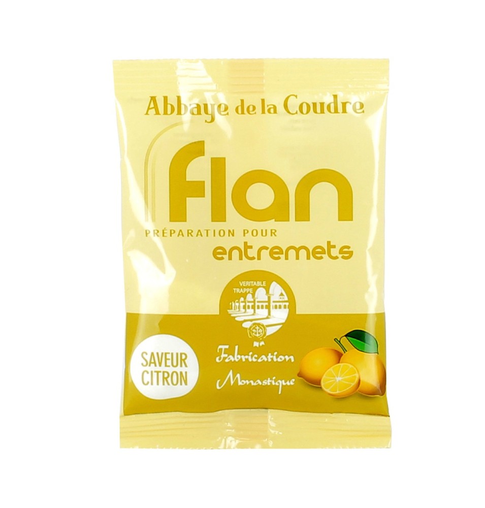 Préparation pour flan au Citron PETIT - 45 g | COUDRE (Abbaye Notre-Dame de la)