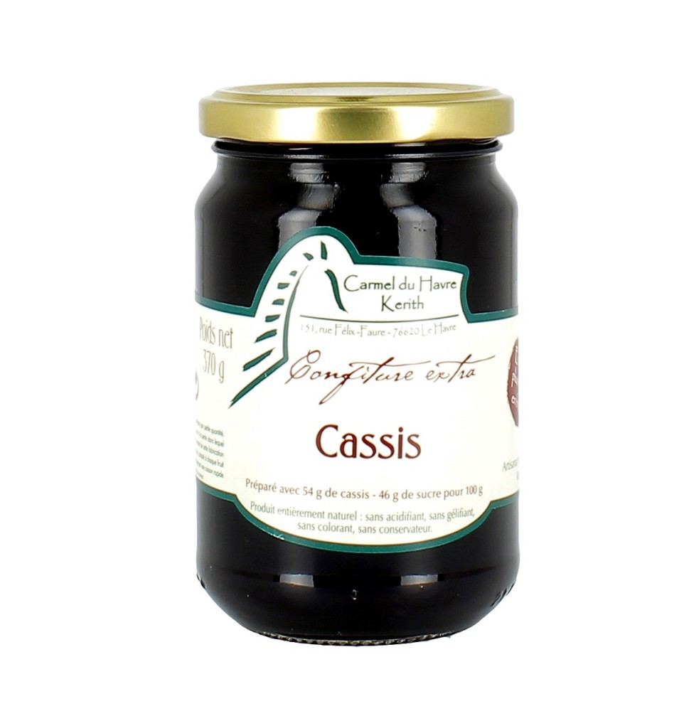 Confiture de cassis - 370 g | HAVRE KERITH (Carmel du)