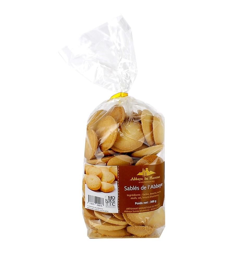 Sablés de l'abbaye (sachet) - 300 g | BARROUX (Abbaye Sainte-Madeleine du)