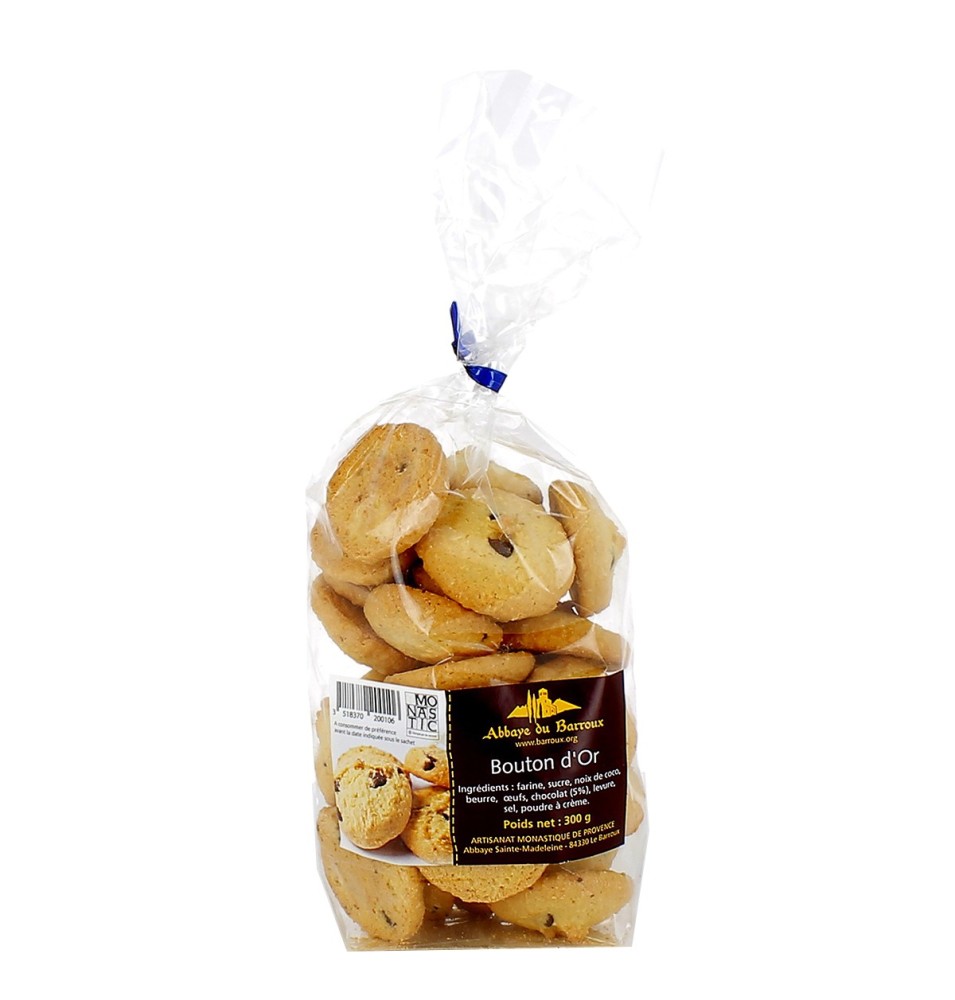 Biscuits boutons d'or - (BA-ABX1007) - 300 g | BARROUX (Abbaye Sainte-Madeleine du)