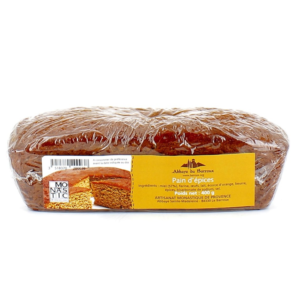 Pain d'épices au Miel et à l'Orange - (BA-ABX1002) | BARROUX (Abbaye Sainte-Madeleine du)