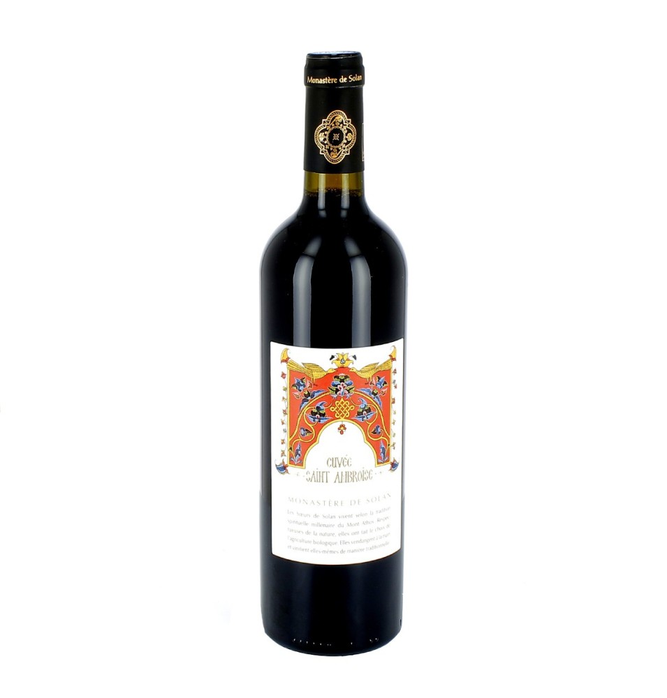 Vin rouge IGP Saint-Ambroise bio - 75 cL | SOLAN (Monastère de la Protection de la Mère de Dieu de)
