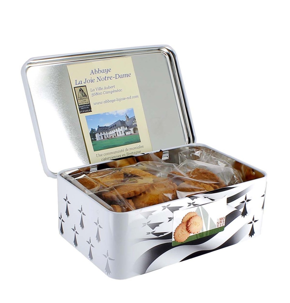 Boîte en métal de galettes sablées | CAMPÉNÉAC (Abbaye de la Joie-Notre-Dame de)
