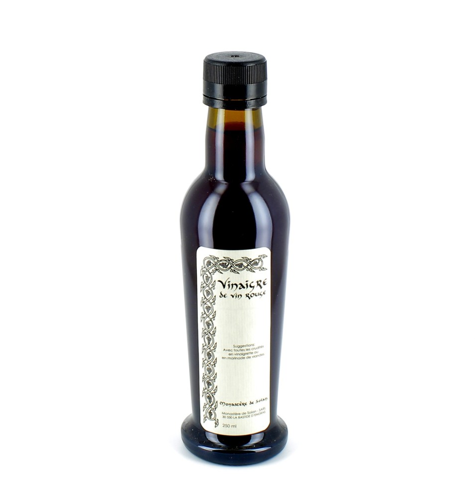 Vinaigre de vin rouge bio - 250 mL | SOLAN (Monastère de la Protection de la Mère de Dieu de)