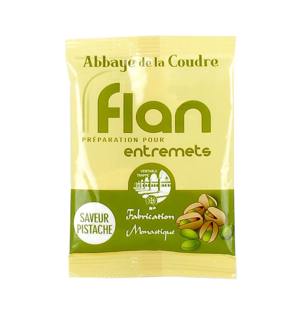 Préparation pour flan à la Pistache PETIT - 45 g | COUDRE (Abbaye Notre-Dame de la)