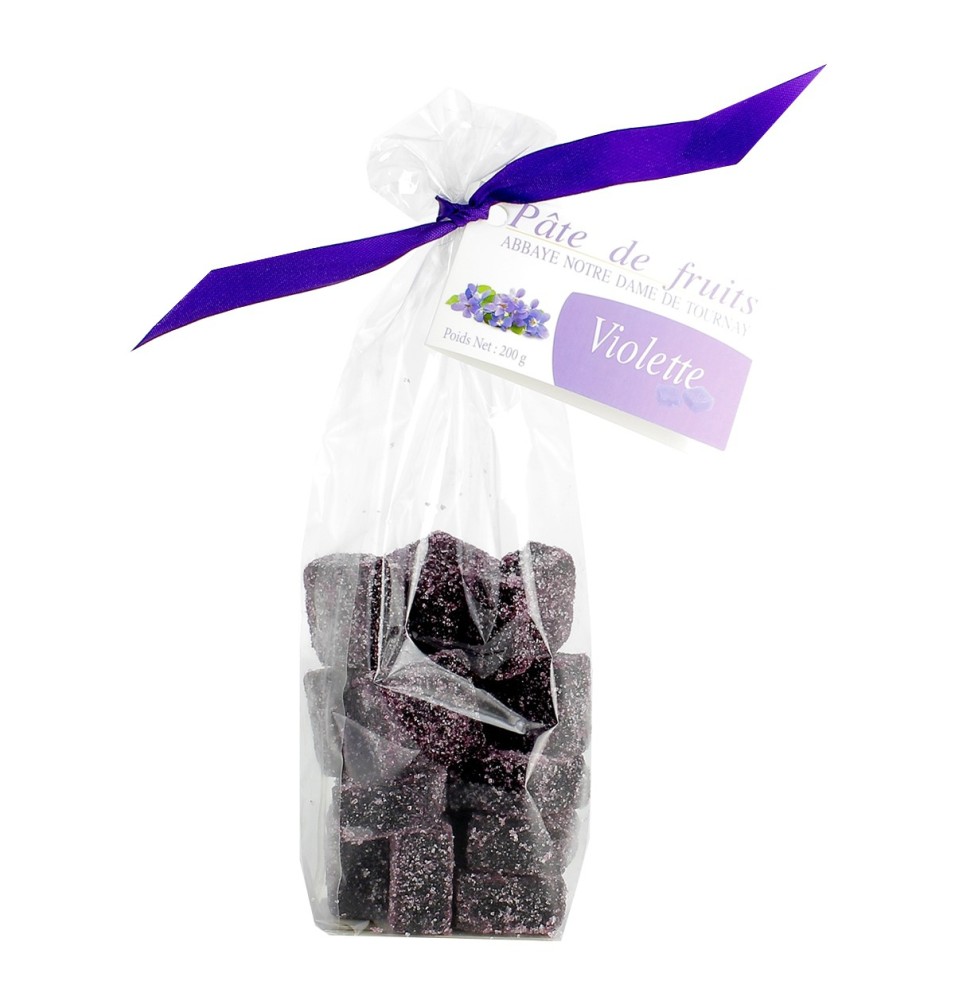 Sachet de Pâtes de fruits à la violette - 200 g | TOURNAY (Abbaye Notre-Dame de)