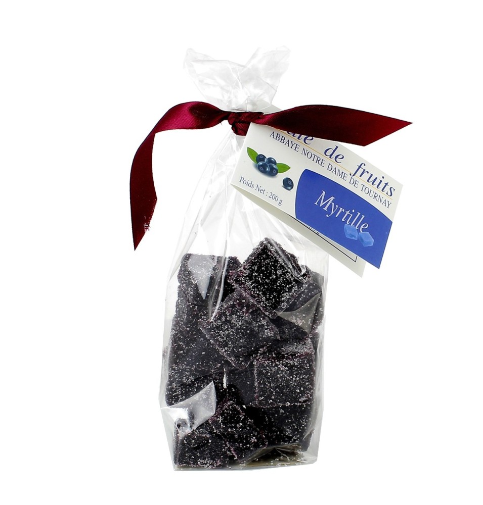 Sachet de Pâtes de fruits à la Myrtille - 200 g | TOURNAY (Abbaye Notre-Dame de)