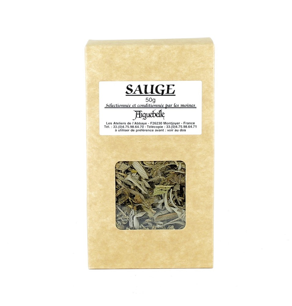 Sauge en Vrac pour infusion ou cuisine - 50 g |  AIGUEBELLE (Abbaye Notre-Dame d')