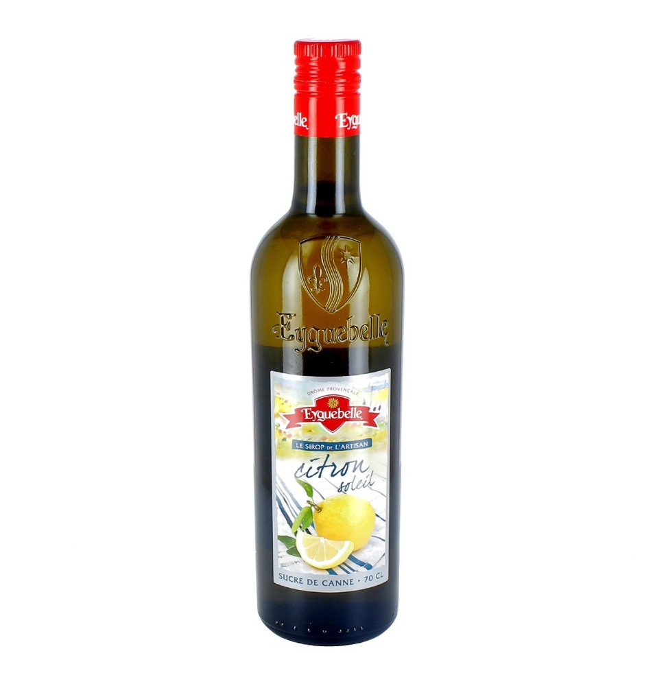 Sirop de Citron méditerranée (anciennement Citron Soleil) - 70 cL | EYGUEBELLE (lié à l'Abbaye d'Aiguebelle)