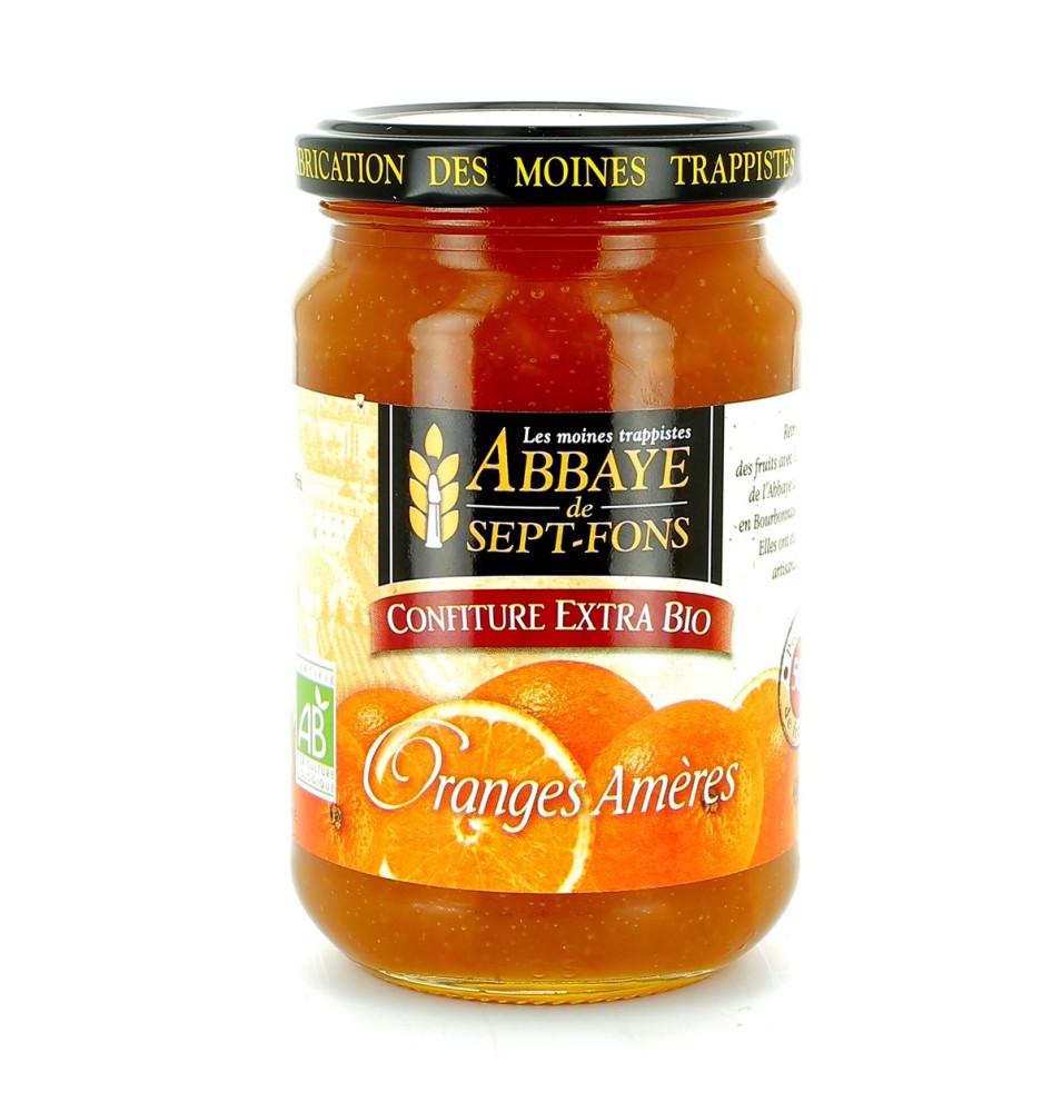 Confiture extra d'Orange amère BIO - 370 g | SEPT-FONS (Abbaye Notre-Dame de)
