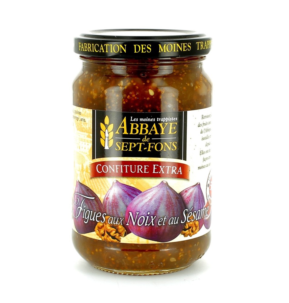 Confiture extra de figues aux noix et sésame - 370 g | SEPT-FONS (Abbaye Notre-Dame de)