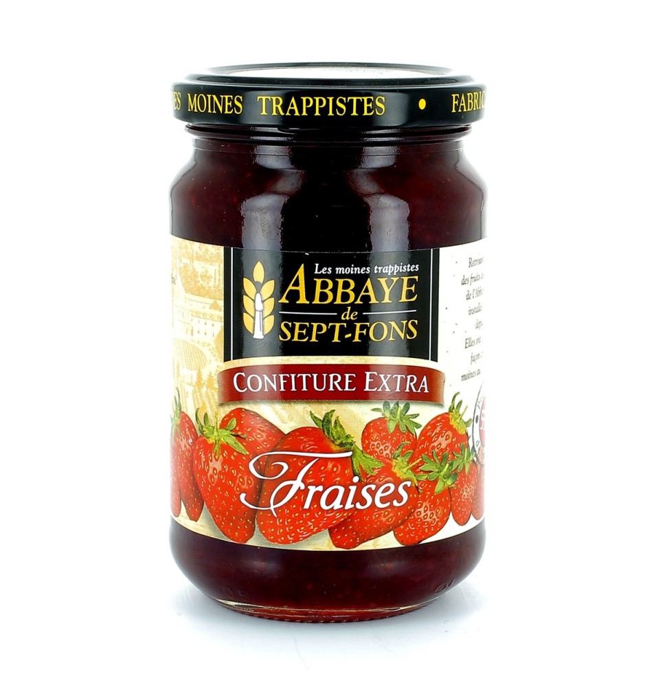Confiture extra de fraises - 370 g | SEPT-FONS (Abbaye Notre-Dame de)
