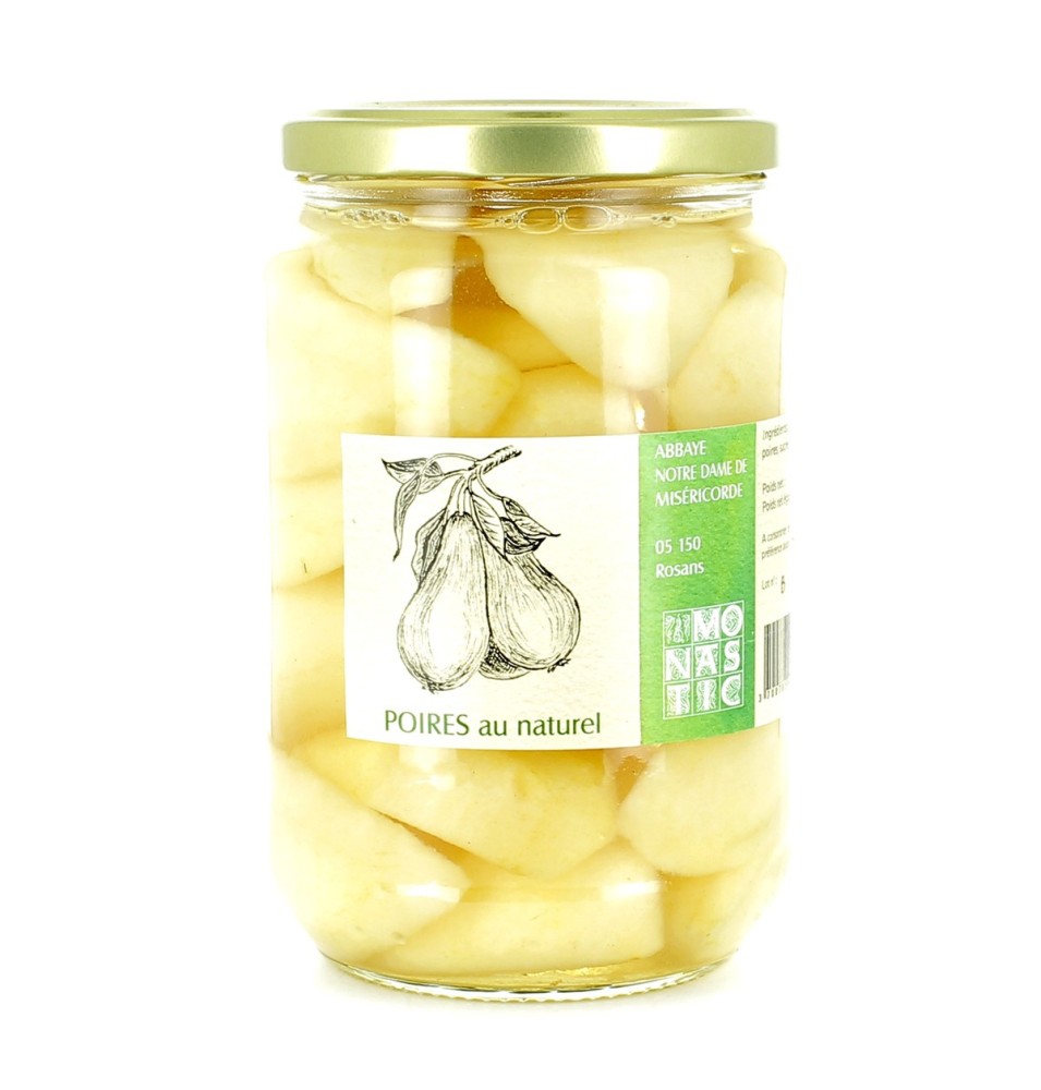 Poires au naturel - (R1PN) - 710 g | ROSANS (Abbaye Notre-Dame de Miséricorde)