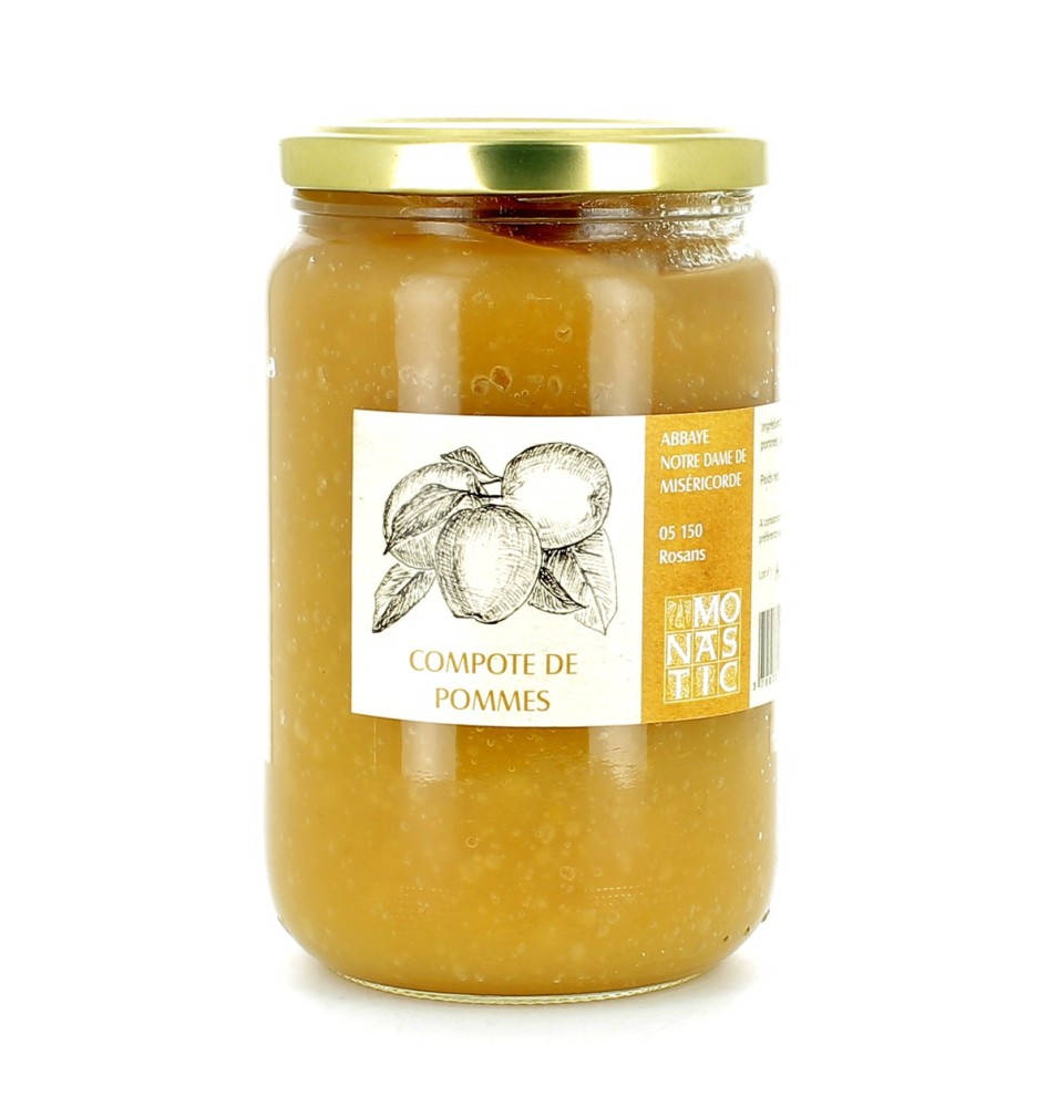 Compote de Pommes - (R2PO) - 730 g | ROSANS (Abbaye Notre-Dame de Miséricorde)
