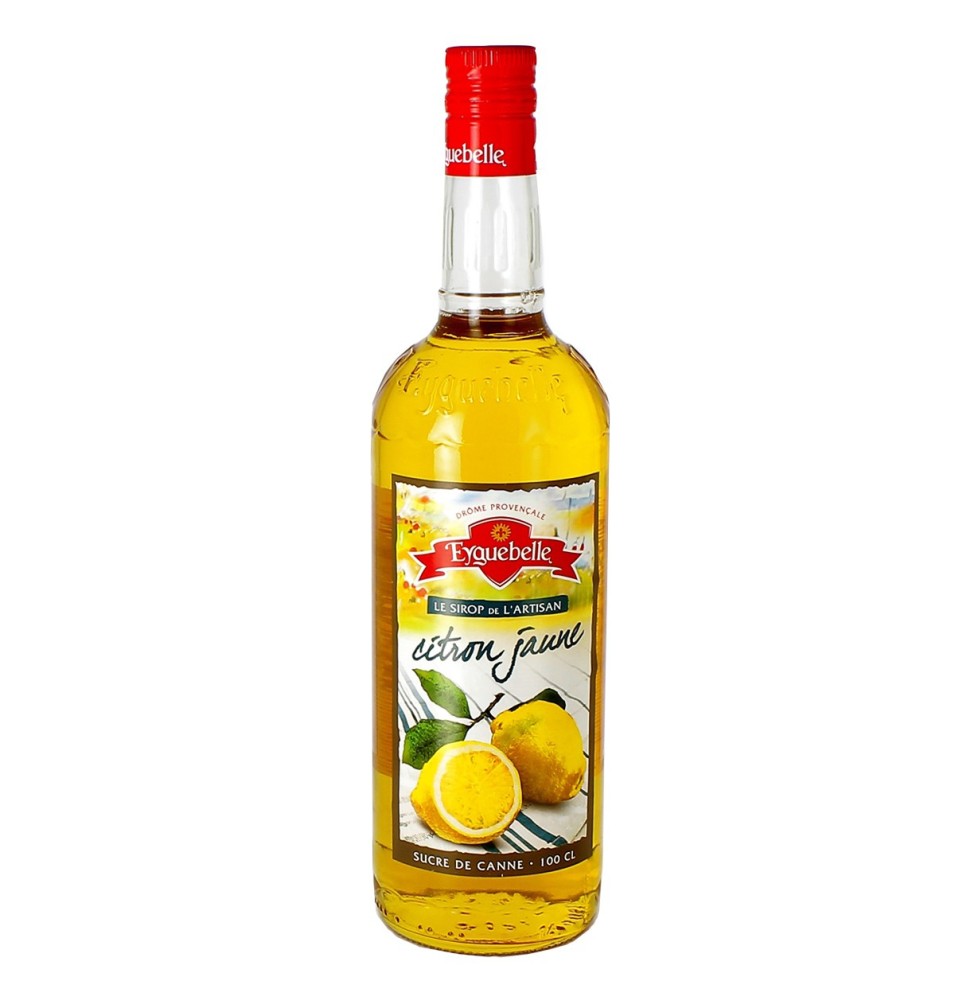 Sirop de Citron jaune - 1 L | EYGUEBELLE (lié à l'Abbaye d'Aiguebelle)