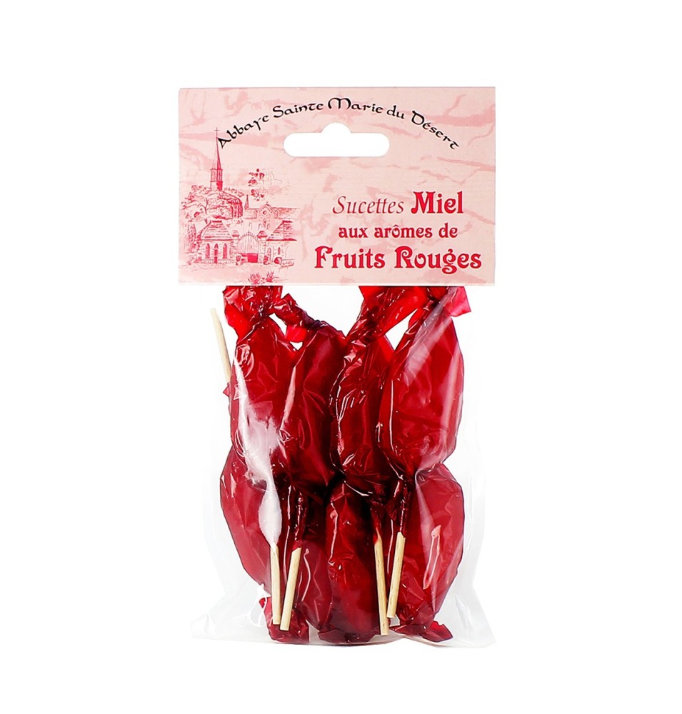 Sucettes au miel et fruits rouges - 50 g | DÉSERT (Abbaye Sainte-Marie du) Le Village de François