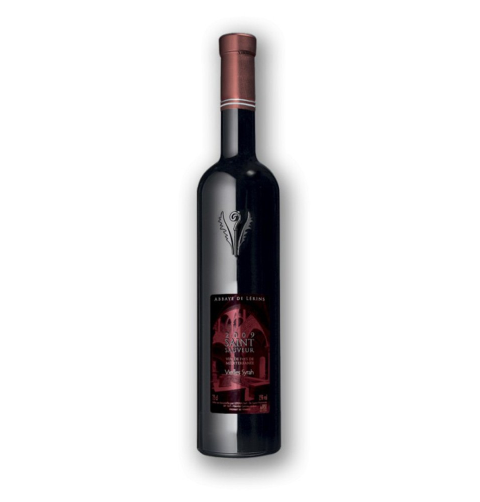 Vin rouge de pays de méditerranée - Saint-Sauveur - BIO ~ 2020 - 75 cL | LÉRINS (Abbaye de)