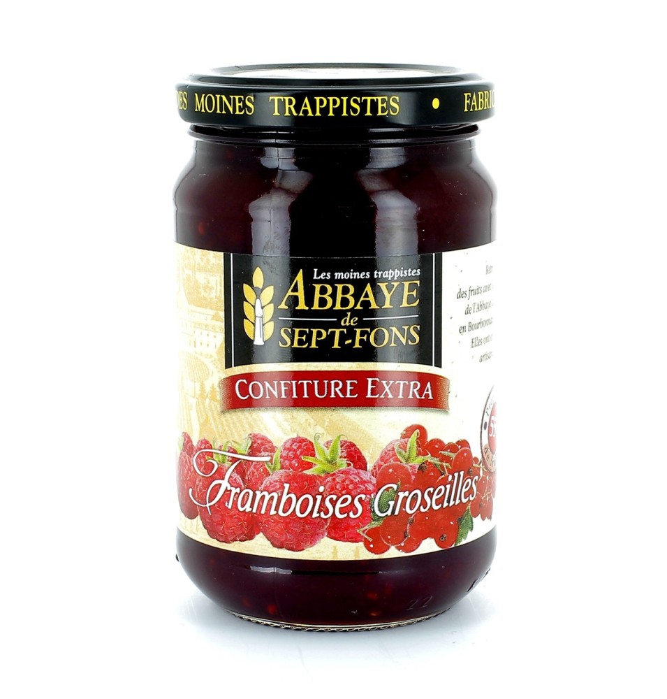 Confiture extra de Framboises et de Groseilles - 370 g | SEPT-FONS (Abbaye Notre-Dame de)