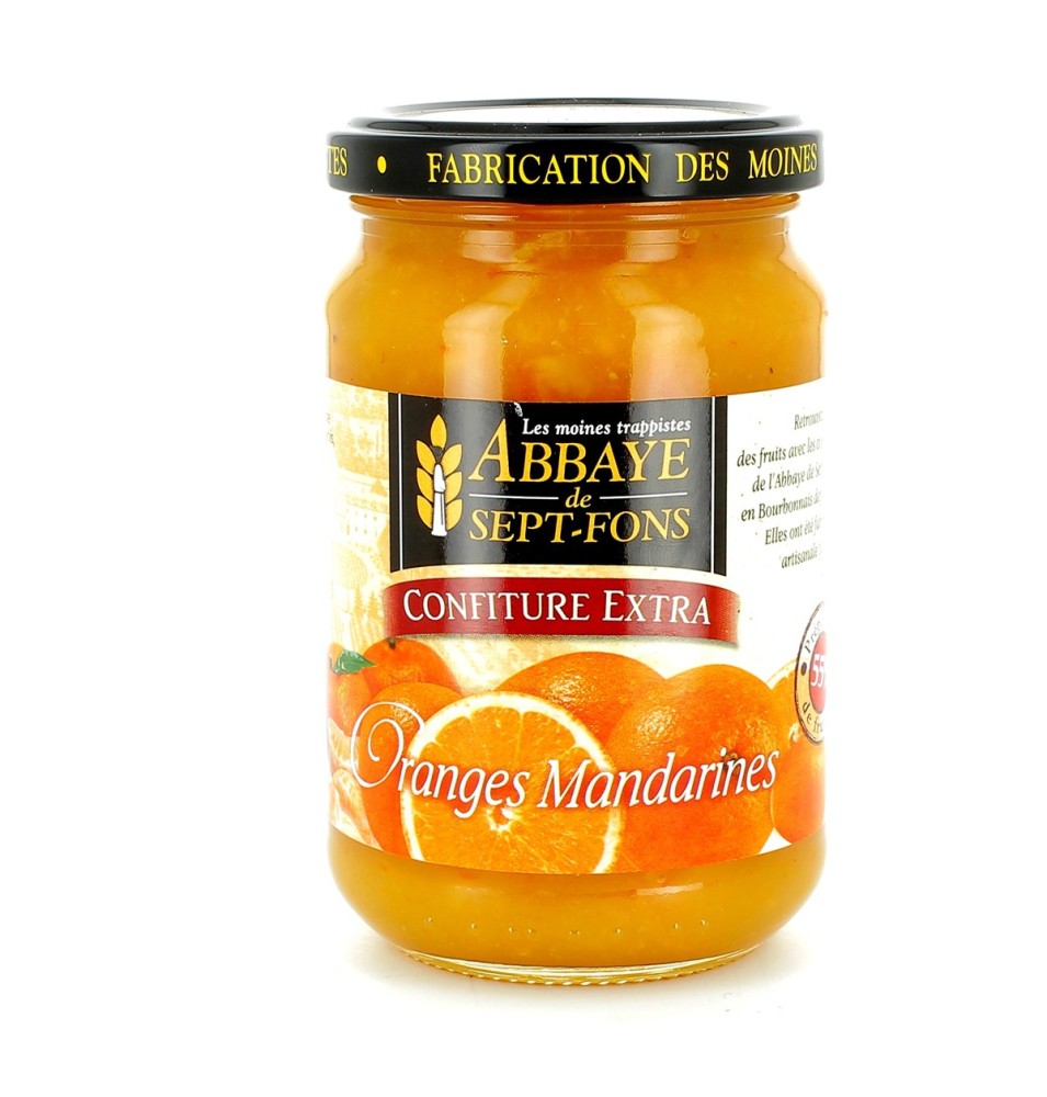 Confiture extra d'Orange et de Mandarine - 370 g | SEPT-FONS (Abbaye Notre-Dame de)