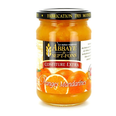 Confiture extra d'Orange et de Mandarine - 370 g | SEPT-FONS (Abbaye Notre-Dame de)