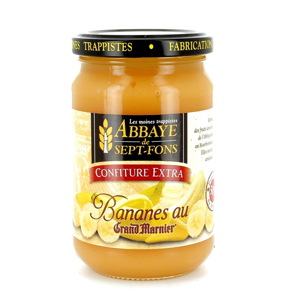 Confiture extra de Banane au Grand Marnier - 370 g | SEPT-FONS (Abbaye Notre-Dame de)