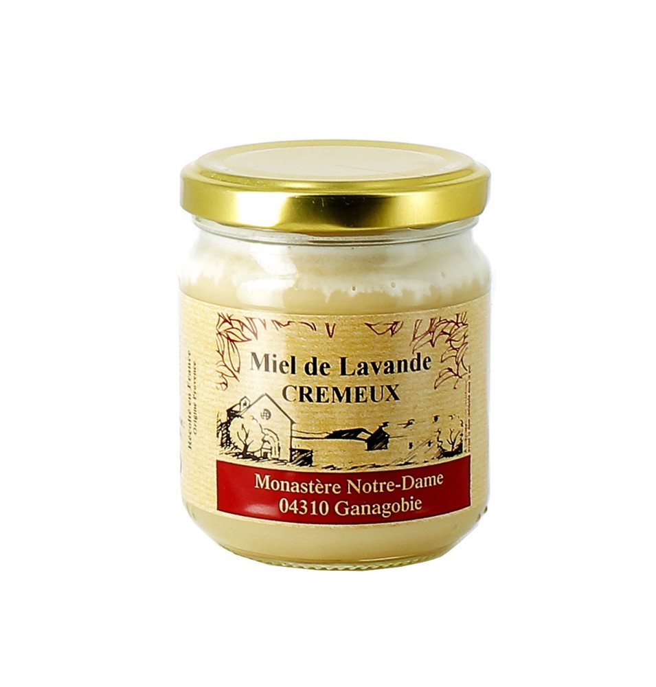 Miel crémeux de lavande - 250 mL | GANAGOBIE (Abbaye Notre-Dame de)