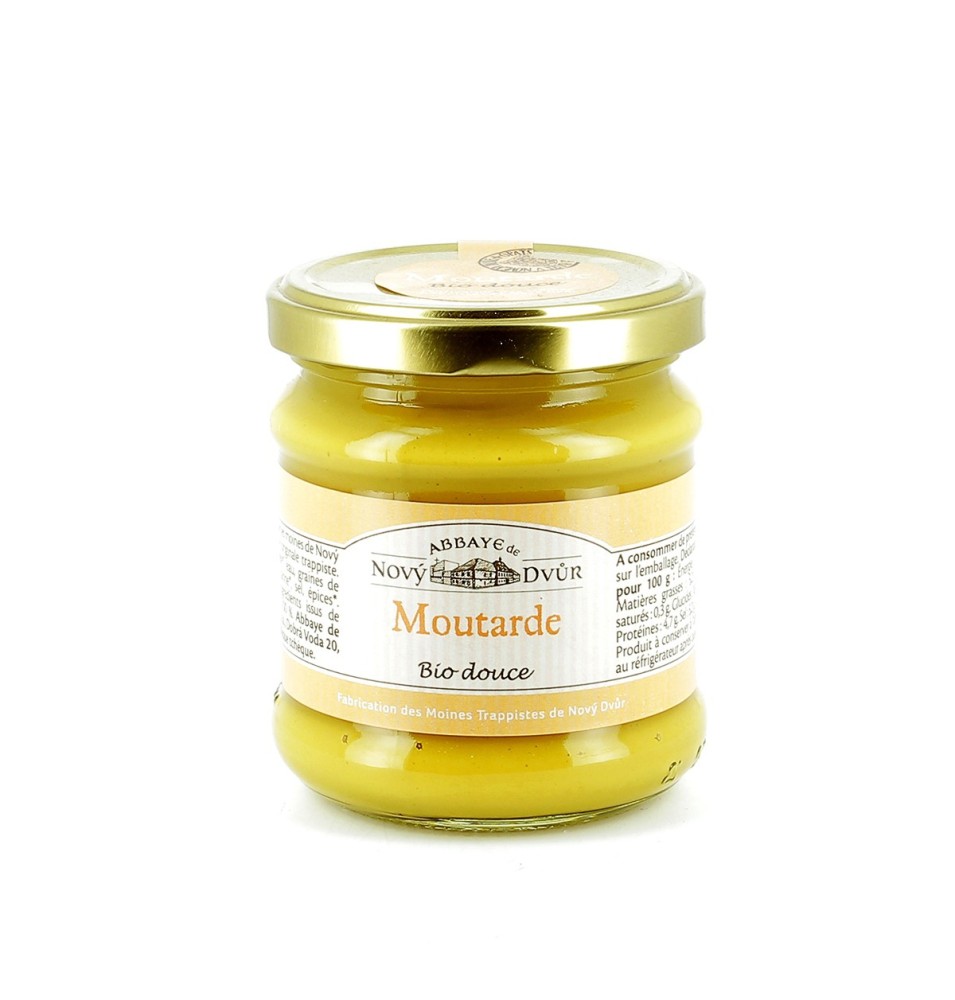 Moutarde douce BIO - 205 g | NOVY DVUR (Abbaye de) - République tchèque