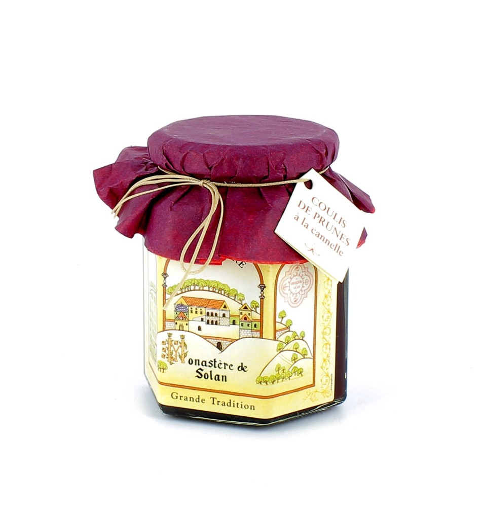 Coulis de prunes à la cannelle bio - 300 g | SOLAN (Monastère de la Protection de la Mère de Dieu de)