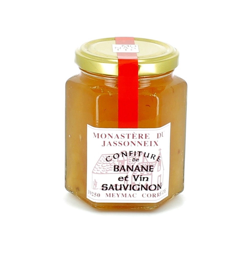 Confiture de Banane et de Vin sauvignon - 345 g | JASSONNEIX (Monastère du)