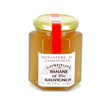 Confiture de Banane et de Vin sauvignon - 345 g | JASSONNEIX (Monastère du)