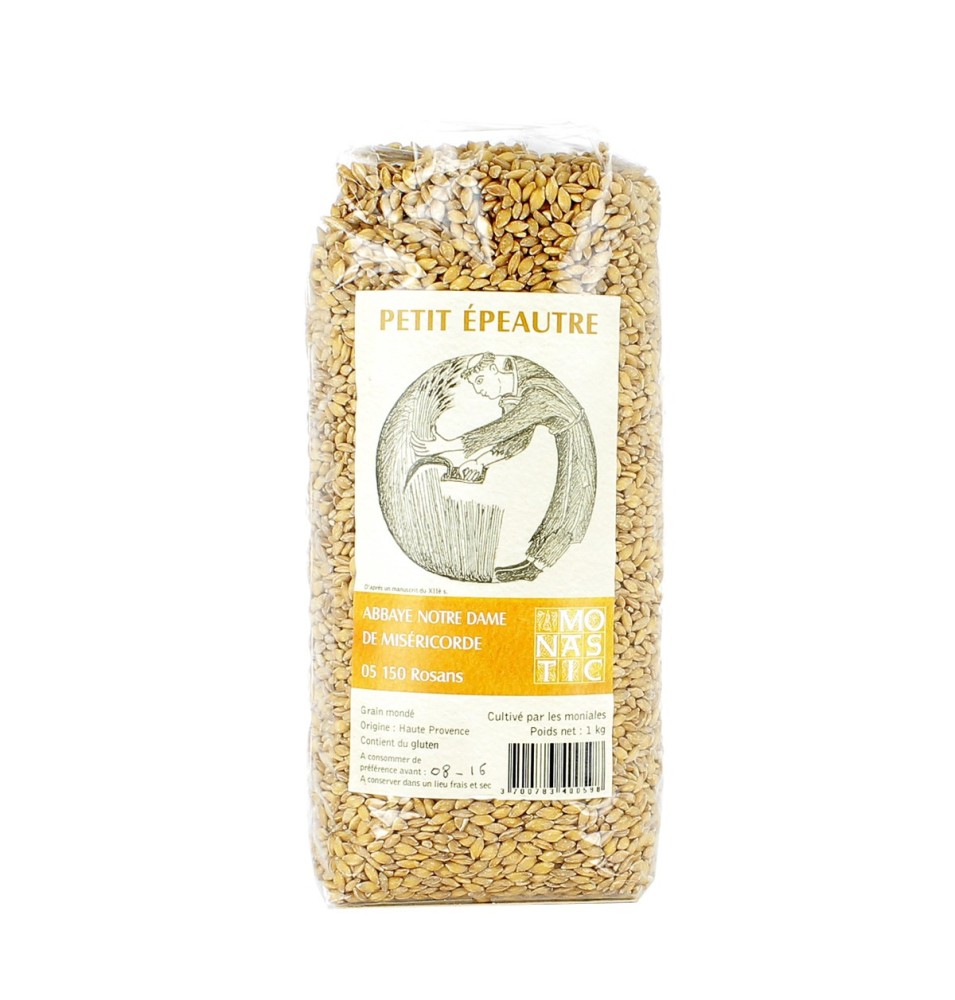 Petit Épeautre en grains - (R6EG) - 1 kg | ROSANS (Abbaye Notre-Dame de Miséricorde)