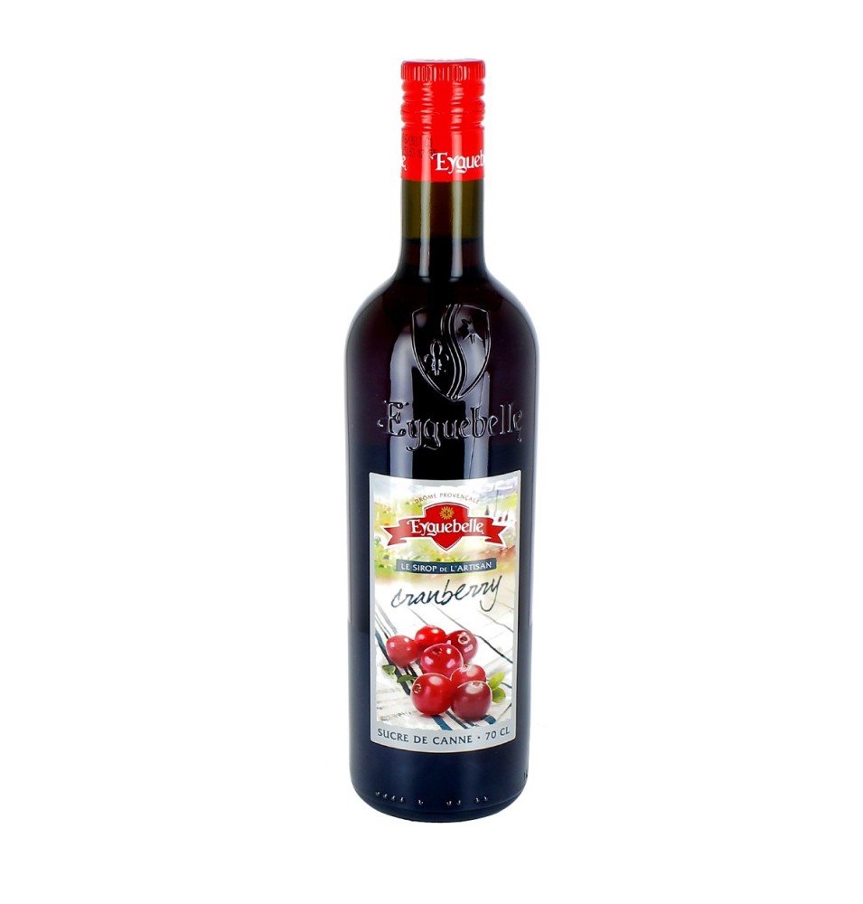 Sirop de Cranberry - 70 cL | EYGUEBELLE (lié à l'Abbaye d'Aiguebelle)