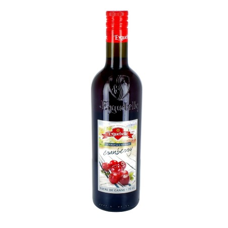 Sirop de Cranberry - 70 cL | EYGUEBELLE (lié à l'Abbaye d'Aiguebelle)
