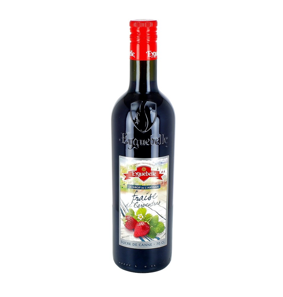 Sirop de Fraise de Carpentras - 70 cL | EYGUEBELLE (lié à l'Abbaye d'Aiguebelle)
