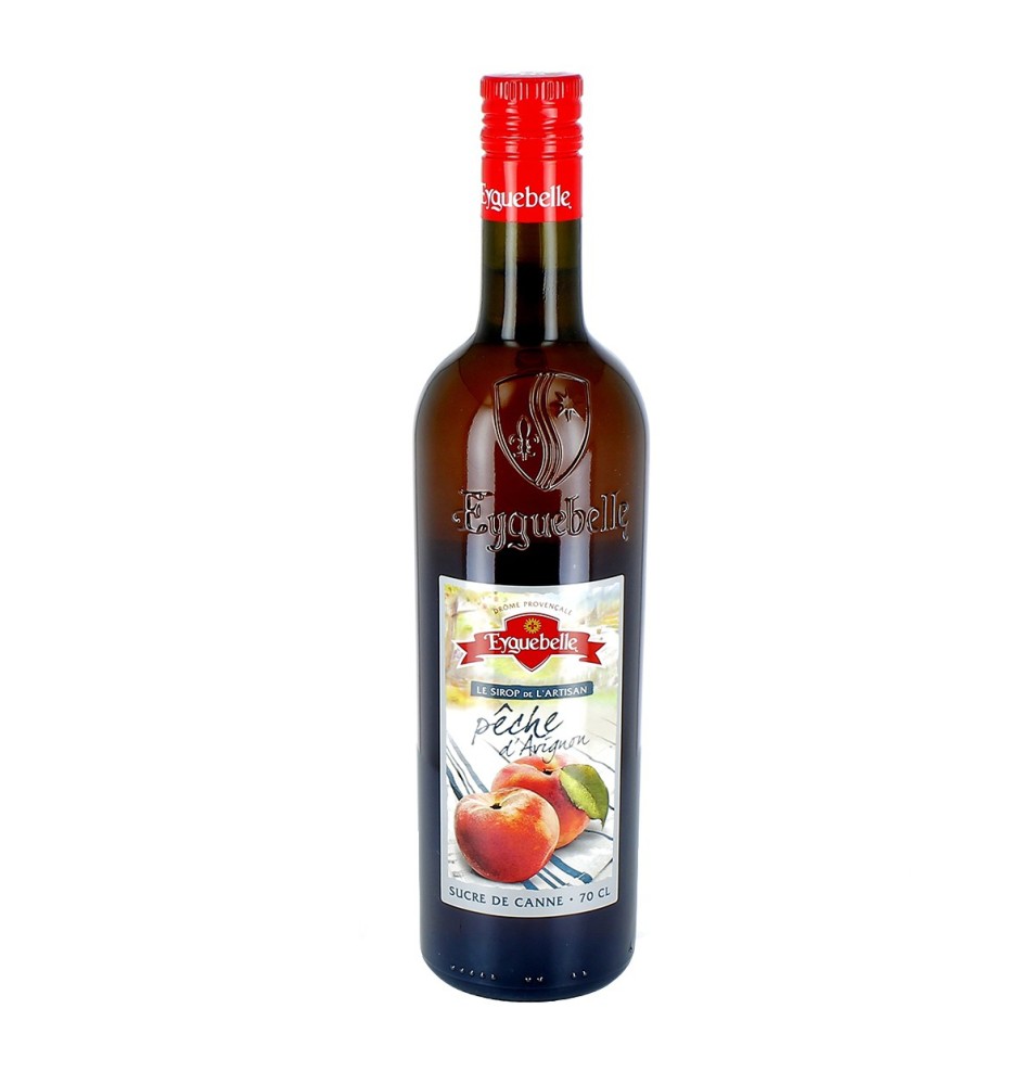 Sirop de Pêche de Provence (anciennement d'Avignon) - 70 cL | EYGUEBELLE (lié à l'Abbaye d'Aiguebelle)