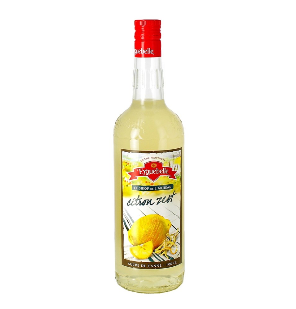 Sirop de Citron zest - 1 L | EYGUEBELLE (lié à l'Abbaye d'Aiguebelle)