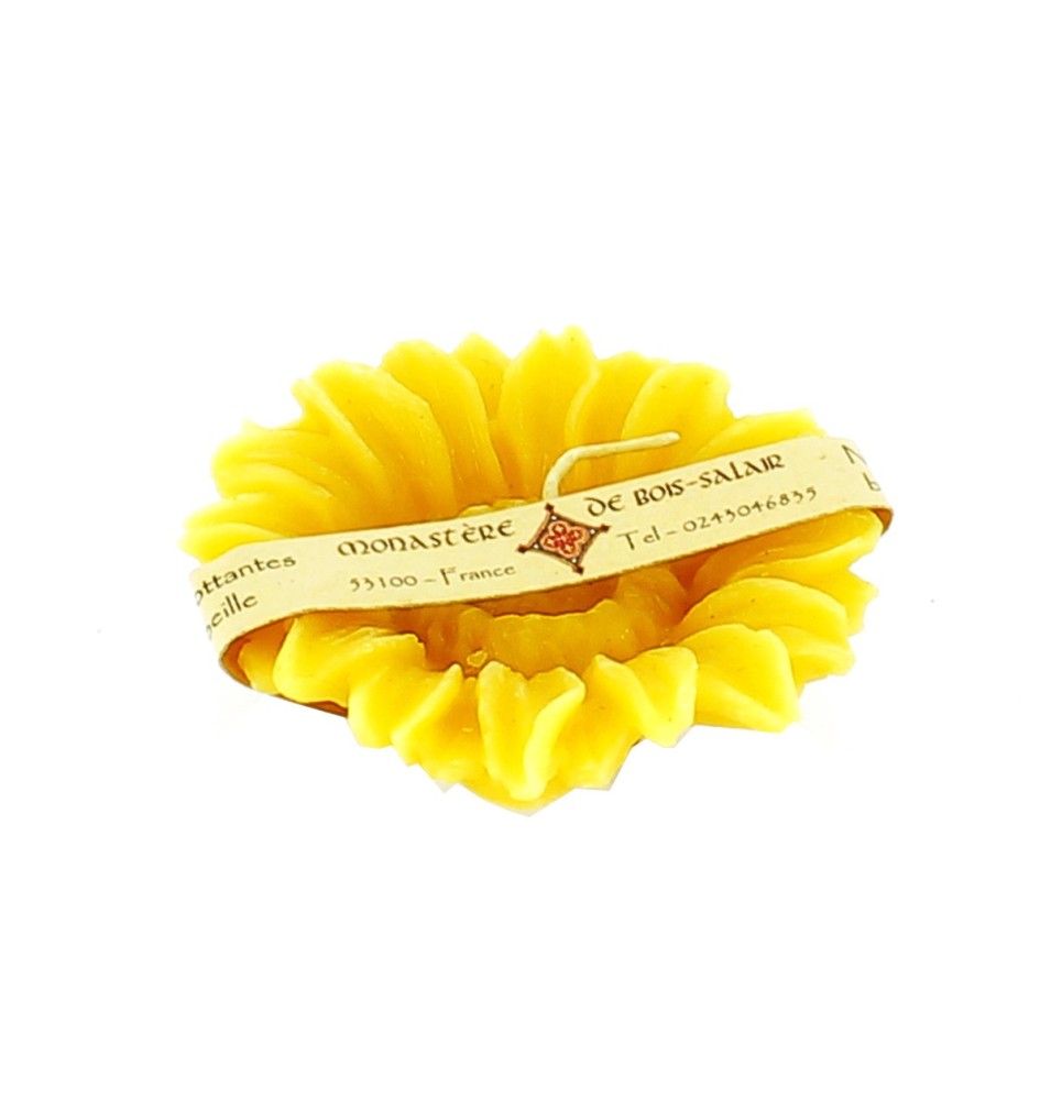 N°03 Bougie flottante tournesol à l'unité | BOIS SALAIR (Monastère de)