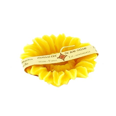 N°03 Bougie flottante tournesol à l'unité | BOIS SALAIR (Monastère de)
