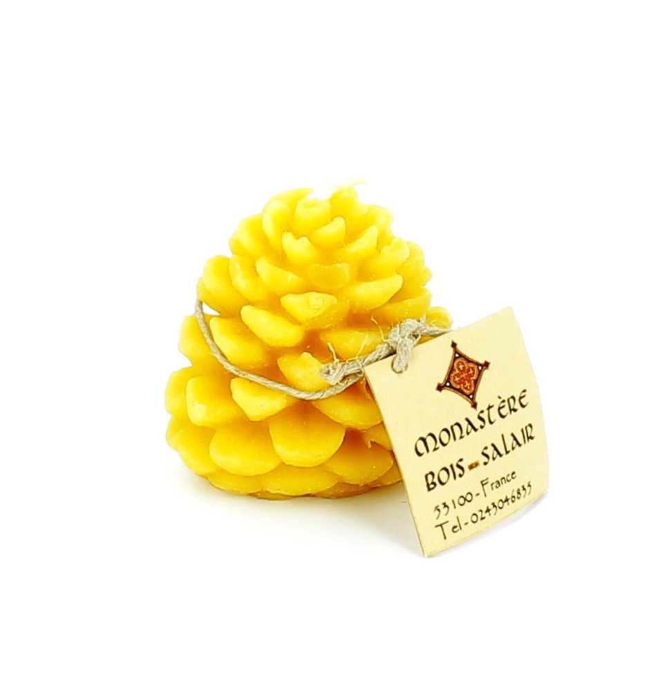 N°14 Bougie pigne de pin | BOIS SALAIR (Monastère de)