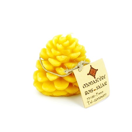 N°14 Bougie pigne de pin | BOIS SALAIR (Monastère de)