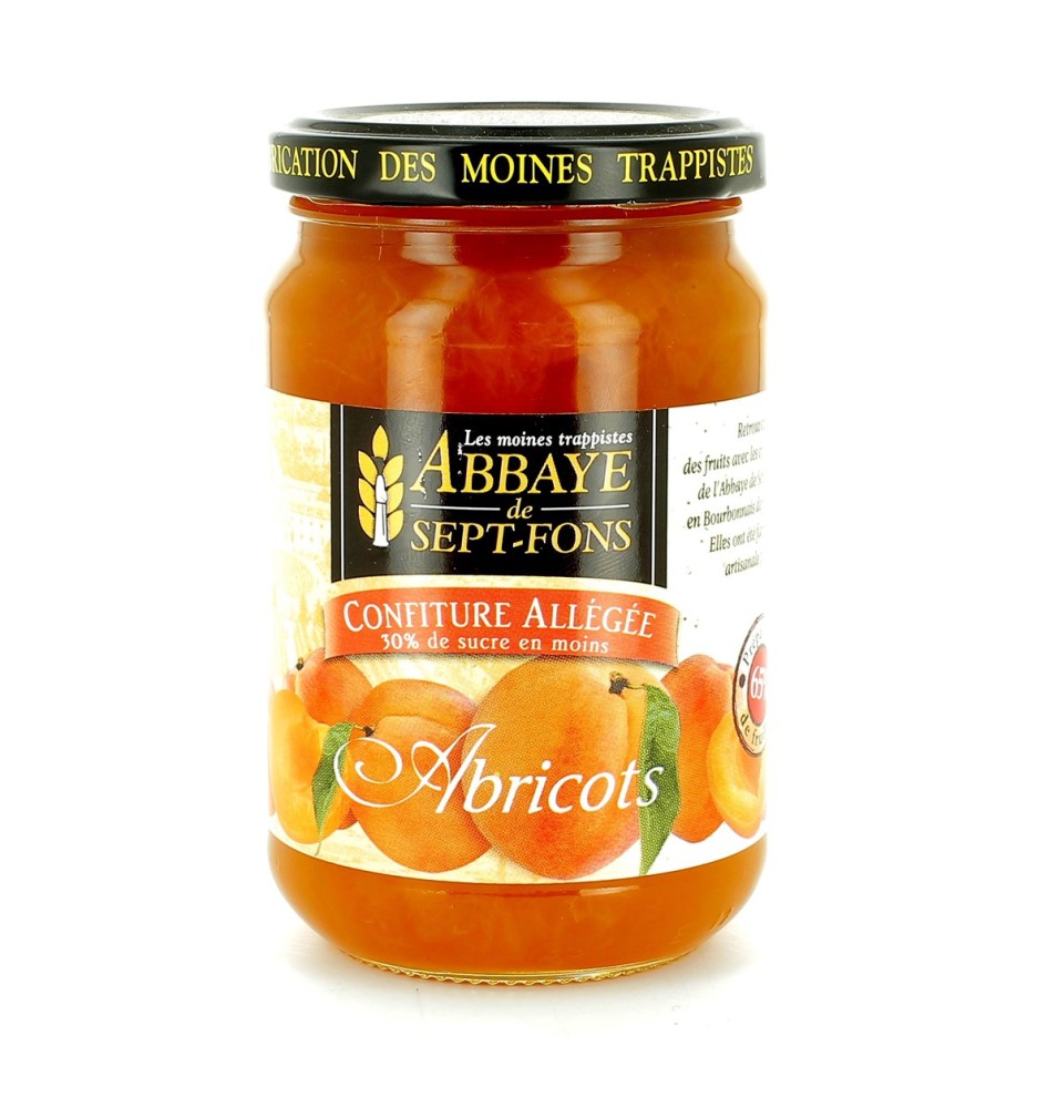 Confiture allégée d'abricots - 350 g | SEPT-FONS (Abbaye Notre-Dame de)