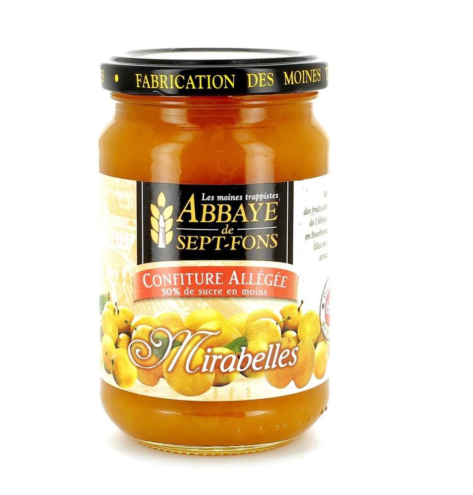 Confiture allégée de mirabelles - 350 g | SEPT-FONS (Abbaye Notre-Dame de)
